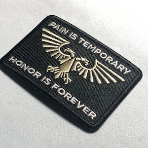 HONOR IS FOREVER Tactical Patch Morale Embroidery Uniform Funny Movie Quote Patchwork Embroidered ifak Clothing Bag Meme eagle