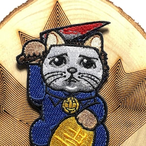 MICHAEL MYERS Lucky Cat Maneki Neko Mashup borduurwerk patch moraal The Shape film Halloween 1978 Kostuum Masker horror Friday the 13th
