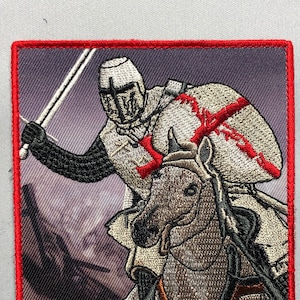 Pro Fide Et Patria For faith and country Tactical Patch morale Crusader Templar Cross God Wills It Christian Church In this sign conquer