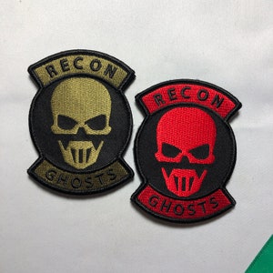 GHOST RECON Medic Embroidered Patch Morale Shooting Airsoft Mask Military Tactical The Ghosts Special Forces jsoc delta force Seal Team