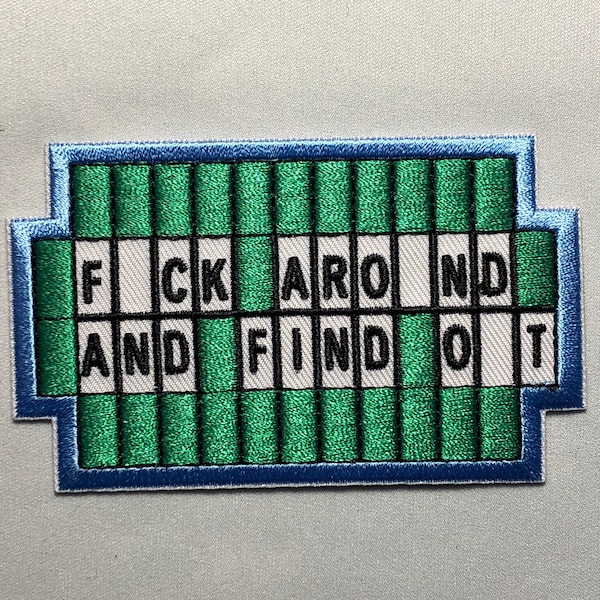 Fuck Around And Find Out FAFO Morale Patch Tactical Uniform Badge Bag Vest Airsoft Meme Funny Badge IFAK Military Fortune Wheel Emblem