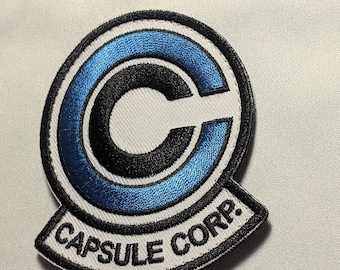 Capsule Corporation Morale Patch - Movie Emblem for Cosplay Uniform, Jacket, Mask - Airsoft, Comicon - Hook and Loop or Iron-On