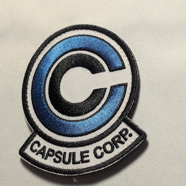 Capsule Corporation Morale Patch - Movie Emblem for Cosplay Uniform, Jacket, Mask - Airsoft, Comicon - Hook and Loop or Iron-On