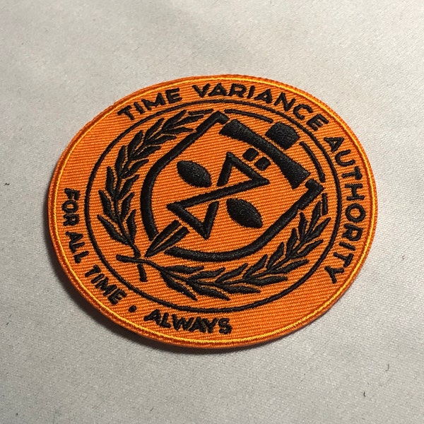 TVA Time Variance Authority Embroidered patch Morale Mobius MCU Fictional Loki costume tactical meme funny halloween cosplay He Who remains