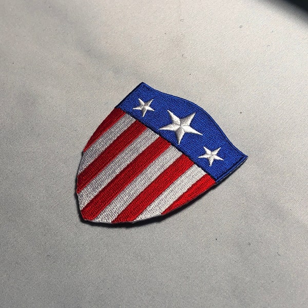 Capt. AMERICA SHIELD Embroidered Patch morale Comics Halloween Costume Superhero Comic Books American Flag Avengers 3x2 inches CAPTAIN