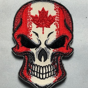 MEAN EYES SCHEDEL Canadese vlag strafpatroon Esdoornblad Tactische Patch Moraal Leger vest schouder Canuck ifak tas patriot