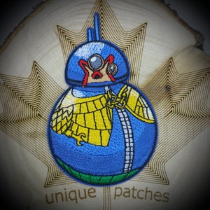 BB8 JUDGE DREDD Mashup embroidery patch morale Comics hook loop superhero droid Beebee-Ate astromech r2 Resistance pilot x-wing new republic