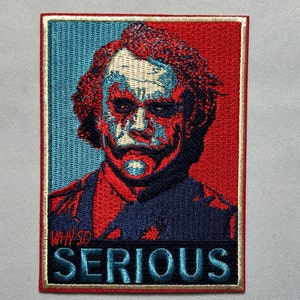 WAAROM ZO ERNSTIG Hope design Joker Face Patch Heath Ledger The Dark Knight film Quality Tactical Smile Military Card waarom zo serieus