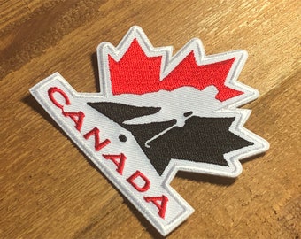 Canadian Maple Leaf Embroidered iron on patch sleeve canada eh