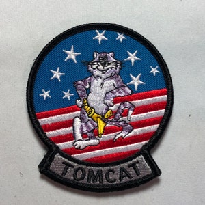 TOP GUN Topgun 2 Maverick Tom Cruise Tony Scott f14 VF-1 Patch moral usn marine Movieprop Costume fer crochet boucle Cosplay uniforme vf1 tomcat black border