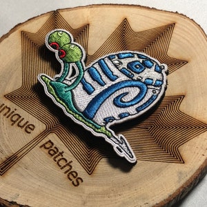 Gary r2 d2 snail Mashup embroidery patch morale Comics hook loop stardroid funny Squid Octopus bob sponge robot