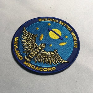 PROMETHEUS Alien Patch Moreel Kostuum Weyland Corporation Predator MEGACORP Yutani WEYLAND Prop Kostuum Cosplay Crew Alien Badge Uniform