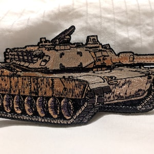 M1A1 Abrams Tank Embroidery patch morale main battle general m1a2 Gulf war hook and loop US Army m1 a1 ukraine russia