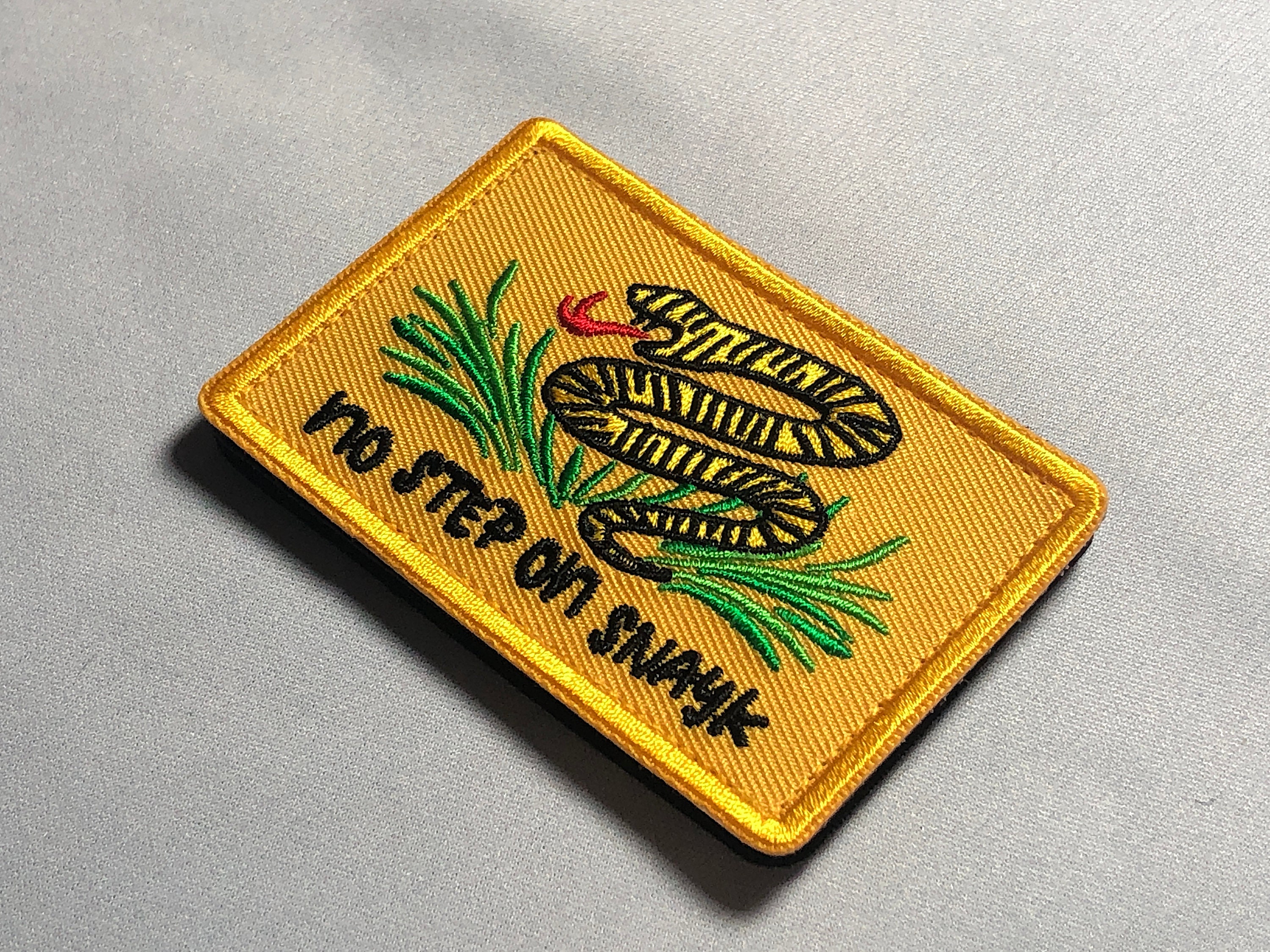 No Step On Snek Embroidered patches - Liberty Maniacs