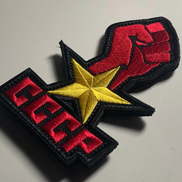 USSR Flag FIST star CCCP Soviet Russia hammer and sickle Patch morale Union of Soviet Socialist Republics polyester Flag Russia Ukraine