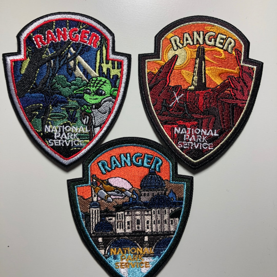 National Park RANGER Star Planets Wars Patch Morale NABOO MUSTAFAR ...