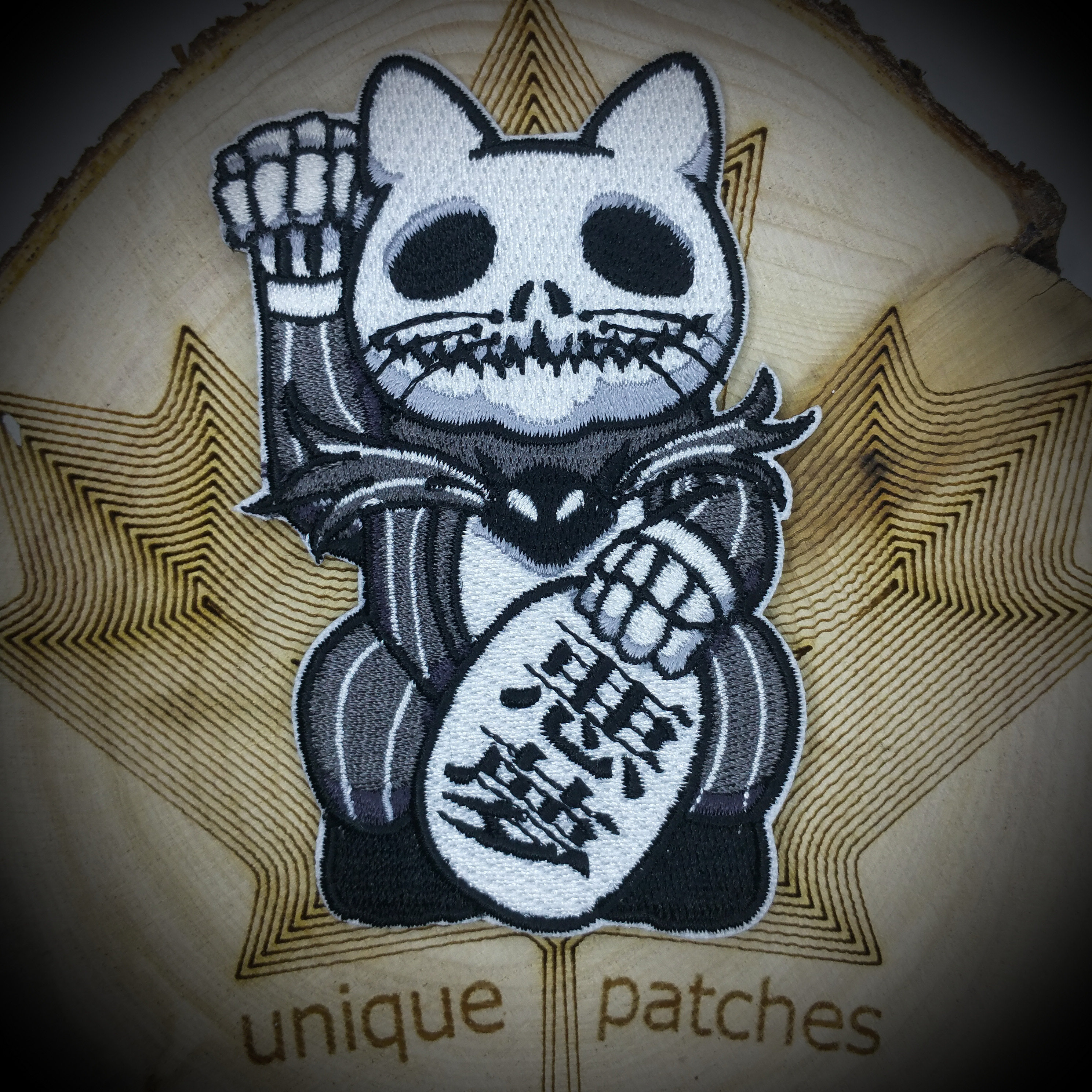 DOCTOR OCTOPUS Lucky Cat Maneki Neko Mashup Embroidery Patch -  Sweden