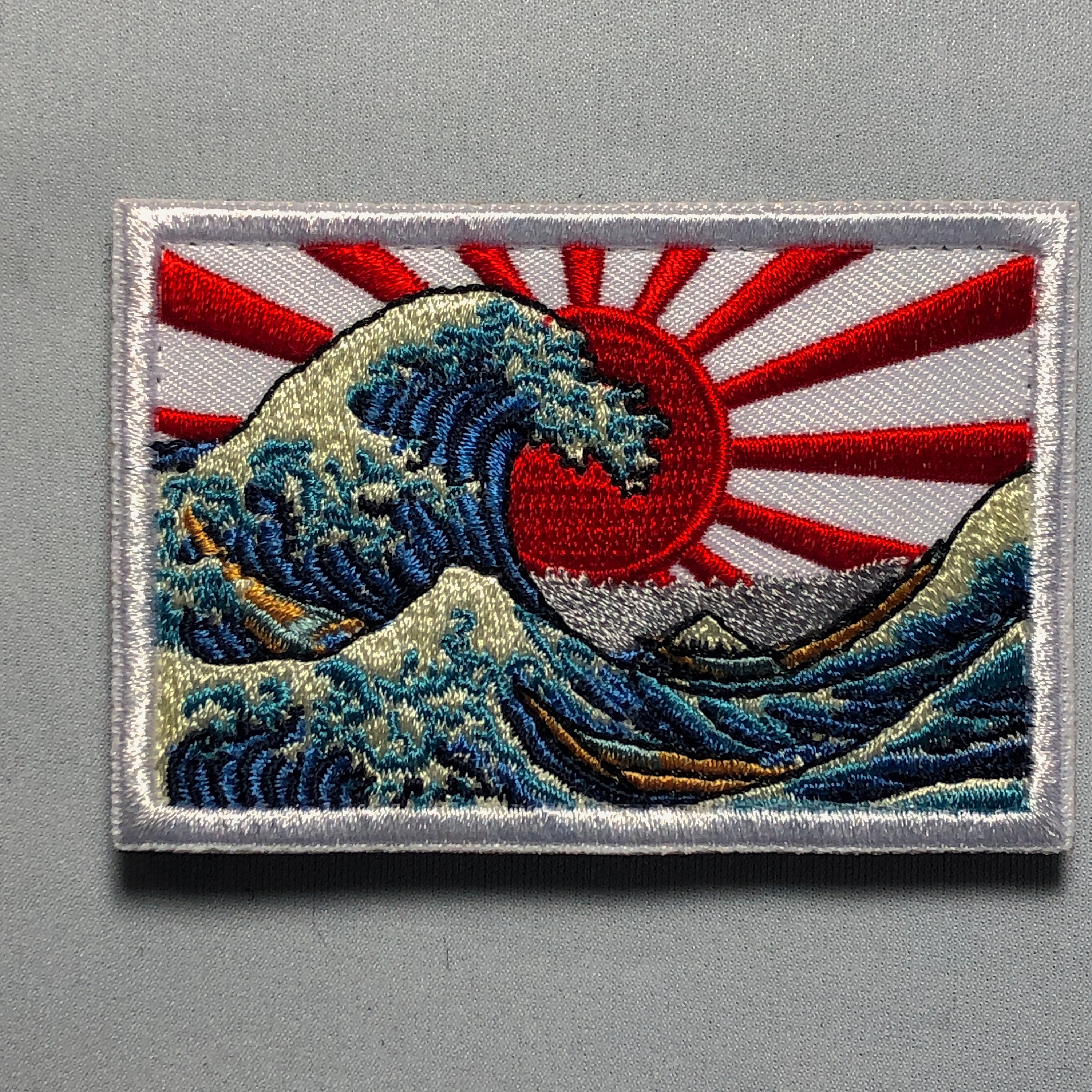 The Great Wave off Kanagawa Japan Patch (3.5 Inch) Hook and Loop Velcr –  karmapatch.com
