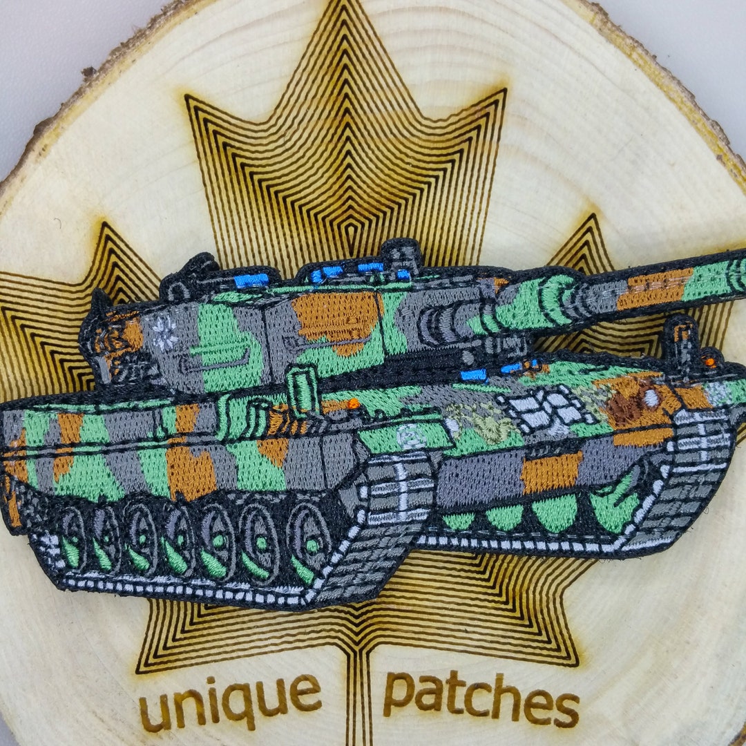 LEOPARD 2 2A4 Tank Embroidery Patch Morale Hook and Loop Main Battle Germany  Defence Forces Deutschland Panzer Division Kreuz Waffen Combat 
