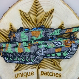 LEOPARD 2 2A4 Tank Embroidery patch morale hook and loop main battle Germany defence forces Deutschland Panzer division Kreuz Waffen combat