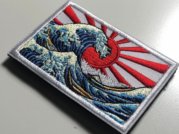 Great Wave Embroidery Patch Japanese Style Great Wave off Kanagawa