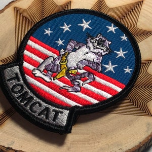 TOP GUN Topgun 2 Maverick Tom Cruise Tony Scott f14 VF-1 Patch moral usn marine Movieprop Costume fer crochet boucle Cosplay uniforme vf1 tomcat image 3