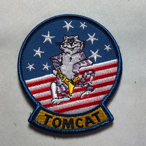 TOP GUN Topgun 2 Maverick Tom Cruise Tony Scott f14 VF-1 Patch moral usn marine Movieprop Costume fer crochet boucle Cosplay uniforme vf1 tomcat blue border