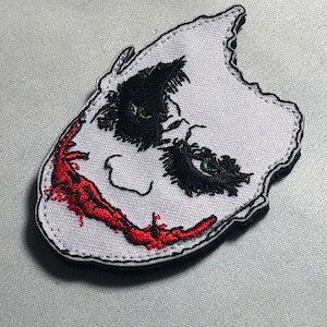 Joker Face Patch Heath Ledger The Dark Knight-film Kwaliteit gemene tactische glimlach Militaire kaart waarom zo serieus meme grappig