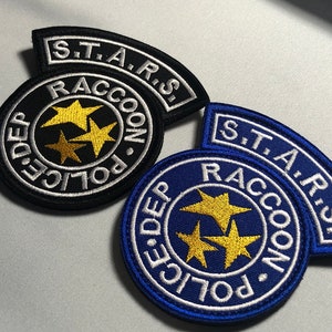 WASBEER POLITIE Blauwe of zwarte Patch Moraal borduren Klittenband Tactisch uniform Kostuum Resident Evil rpd Film Cosplay shirt jas