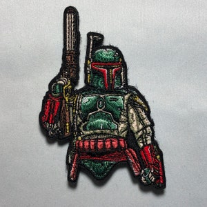 BOBA FETT Aufnäher Moral Stickerei Hunter Starwars Karte Armee Söldner Jäger Taktisch Cosplay Baby Star Mandalorian Wars