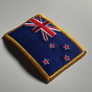 The flag of New Zealand Māori Te haki o Aotearoa iron on patch morale pan British maritime Blue Ensign  Union Jack tasmania