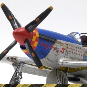 Mustang P-51D fighter - 1:48 pro-built scale model