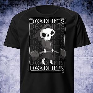 Camisa de gimnasio de cartas de tarot divertidas, camisa de ejercicio de peso muerto, camiseta negra de lector oculto de entrenamiento, camiseta de esqueleto de peso muerto