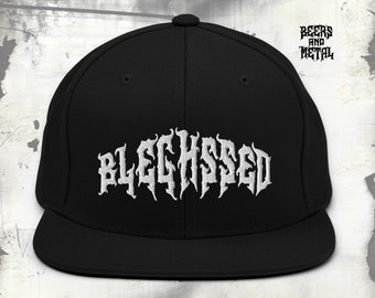 Blegh Hat, Funny Metal Hat, Bleghssed Hat, Best Gifts For Metalheads, Death Metal Birthday, Blegh Metalcore Hat, Deathcore Gift