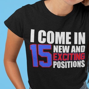 Rude Funny Adult Sex Positions T-Shirt | Mature T-Shirt | Valentines Day T-Shirt For Couples | Funny Couples Shirt