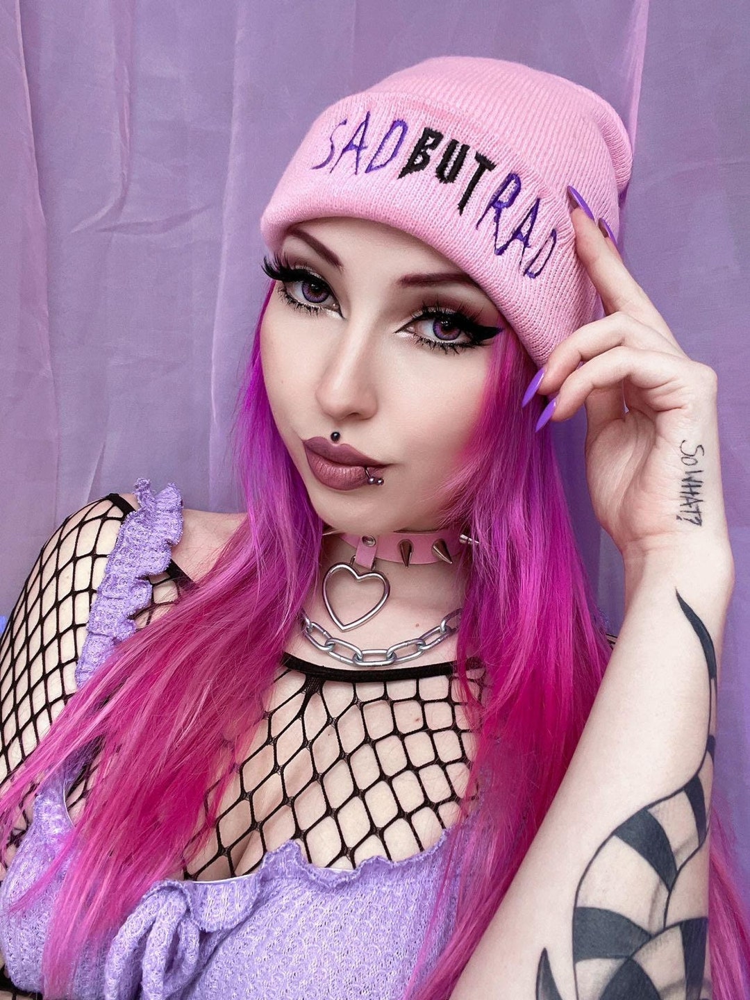 Funny Emo Beanie, Gift for Emos, Emo Gift for Her, Emo Gift
