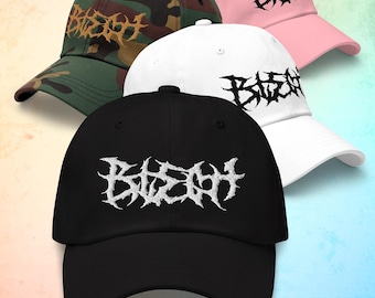 Blegh Dad Hat | Deathcore Hat Gift for Metalheads | Funny Metal Music Cap