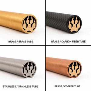 Mosaic Knife Pin | Paw | 6mm 1/4 | 8mm 5/16 | 10mm 3/8 | 4 inch Len | Brass Copper S.Steel C.Fiber Epoxy | Custom Knife Making Supply DIY