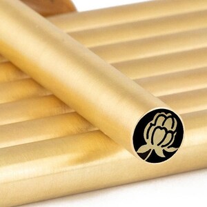 HJORTRON RUBUS CHAMAEMORUS - 6-8-10 mm - 100 mm / 3.93 inch Length high quality Brass Mosaic Pin Handle Making Knife Resin Sticks Crafts