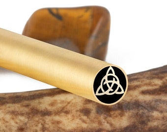 CELTIC KNOT - 6-8-10 mm - 100 mm / 3.93 inch Length high quality Brass Mosaic Pin Handle Making Knife Resin Sticks Crafts
