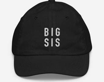 TODDLER Big Sister Baseball Cap - Embroidery, Big Sis