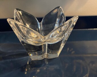 Orrefors Lotus Votive Candle Holder