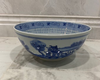 Asian Blue and White Bowl