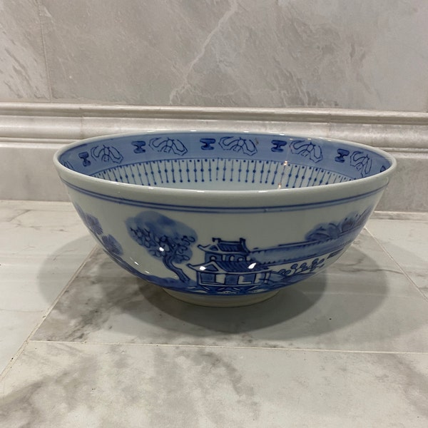 Asian Blue and White Bowl