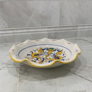 Deruta Raffaella Italian Hand Painted Ceramic Bowl