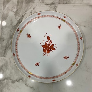 Herend Chinese Bouquet Platter in Rust