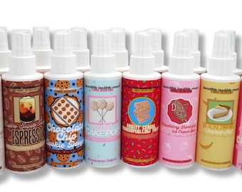 Mini Fabric Refresher Spray – Gourmand Dessert Scents, Travel Size 4 Oz.