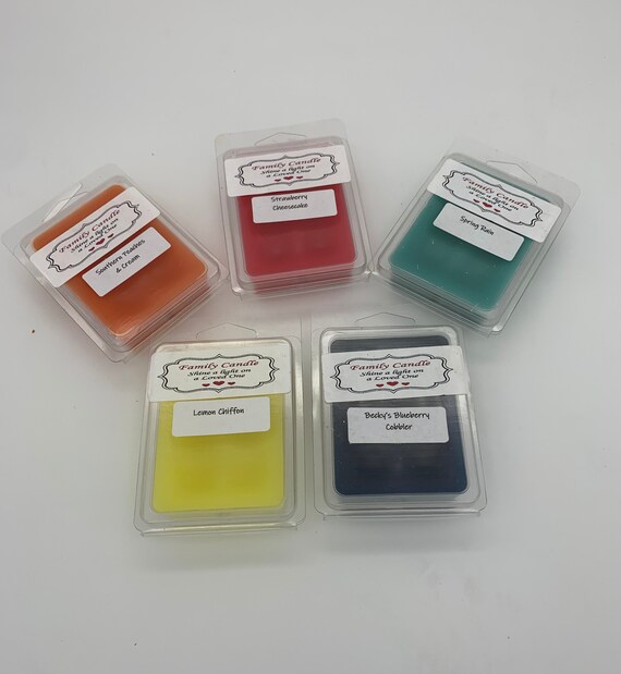 4pc 4 oz candle gift box and 1 free clamshell melt