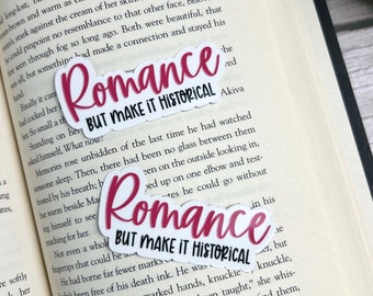 Historical Romance Sticker | Romance Reader Sticker | Romance Book Troupe Sticker | Bookish Gift | Book Sticker for Laptops