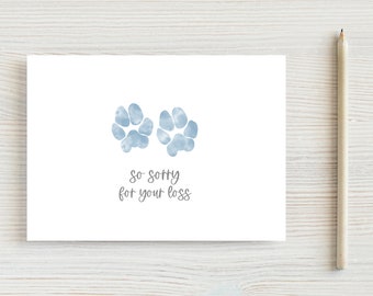 Pet Sympathy Card | Printable Card | DIGITAL DOWNLOAD | Pet Condolences Card | Pet Loss Card | Dog Memorial | Cat Memorial | Watercolor Card